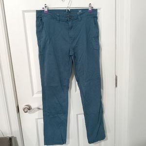 Teal Slim Chino Pants 32x30